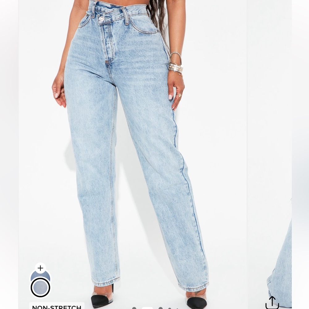 Fashion Nova Cross Over Jeans
